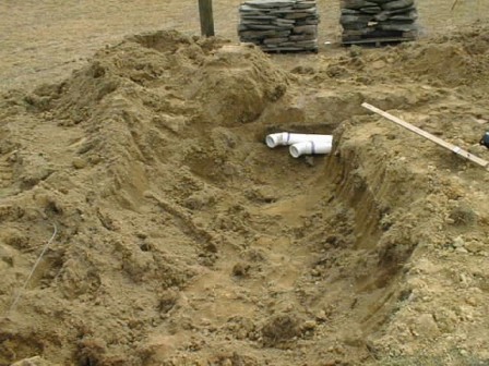 all plumbing is underground